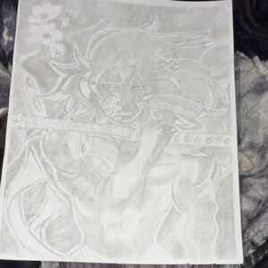 Anime Character Pencil Sketch